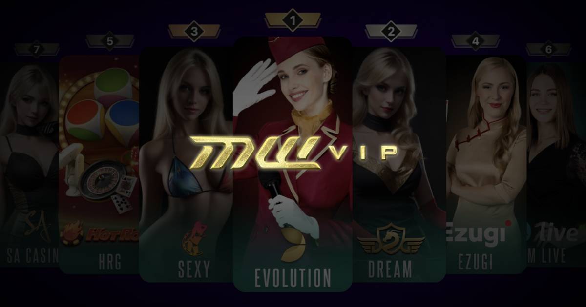 Main banner showing MWVIP platform with VIP gaming experience and instant GCash withdrawals